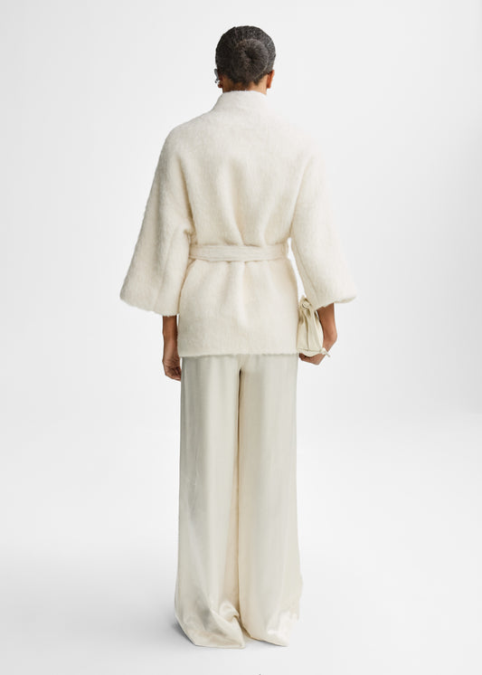 Christian Aks Akiko Wool Mohair Jacket Jackets 9003 Eggshell