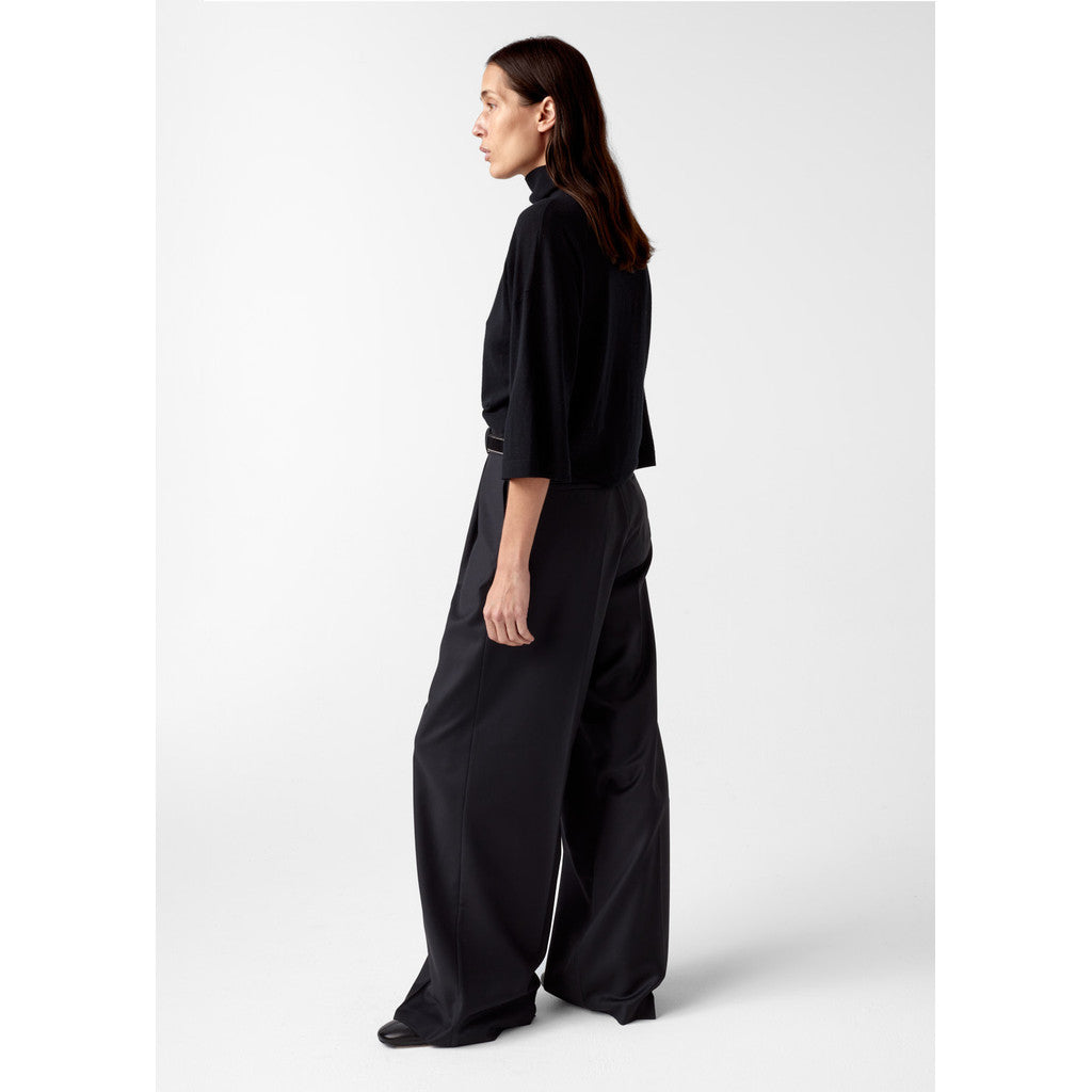 AKS LABEL Amelia wool trouser Trousers 9090 Black