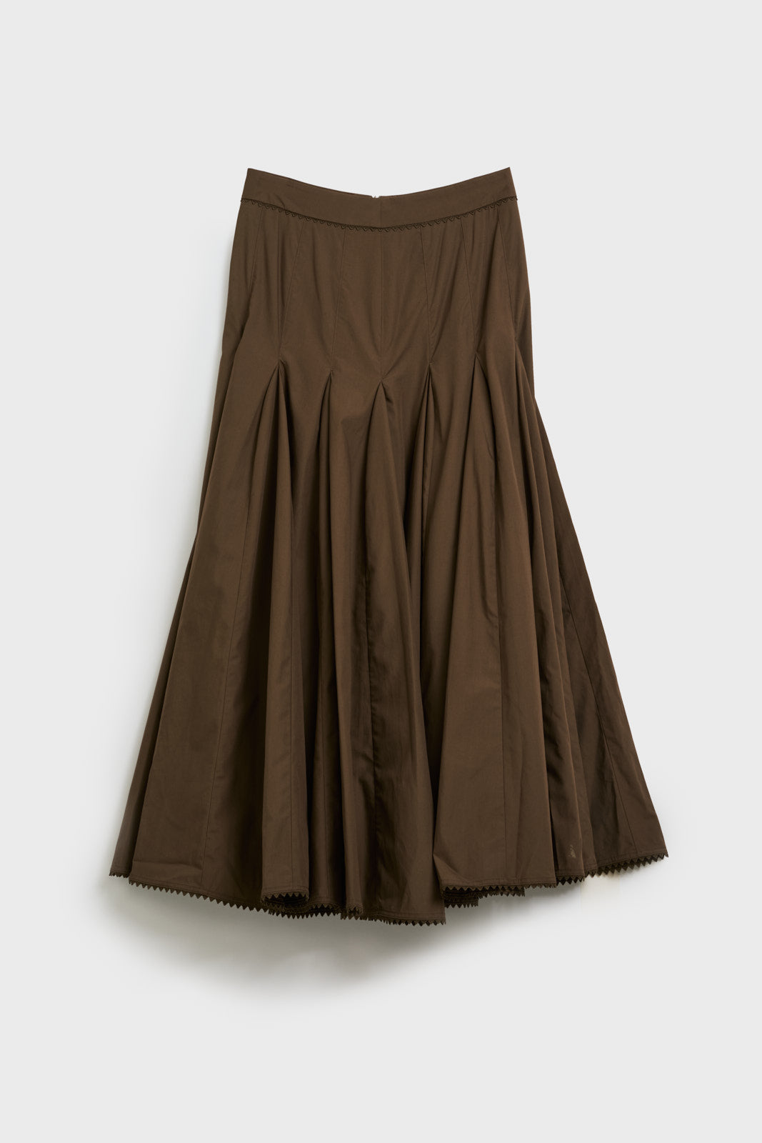AKS LABEL Dasha poplin skirt Skirts 8025 Brown