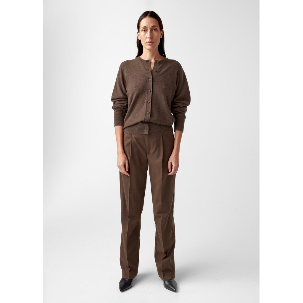 AKS LABEL Diana wool cash cardigan Knitwear 8069 Espresso
