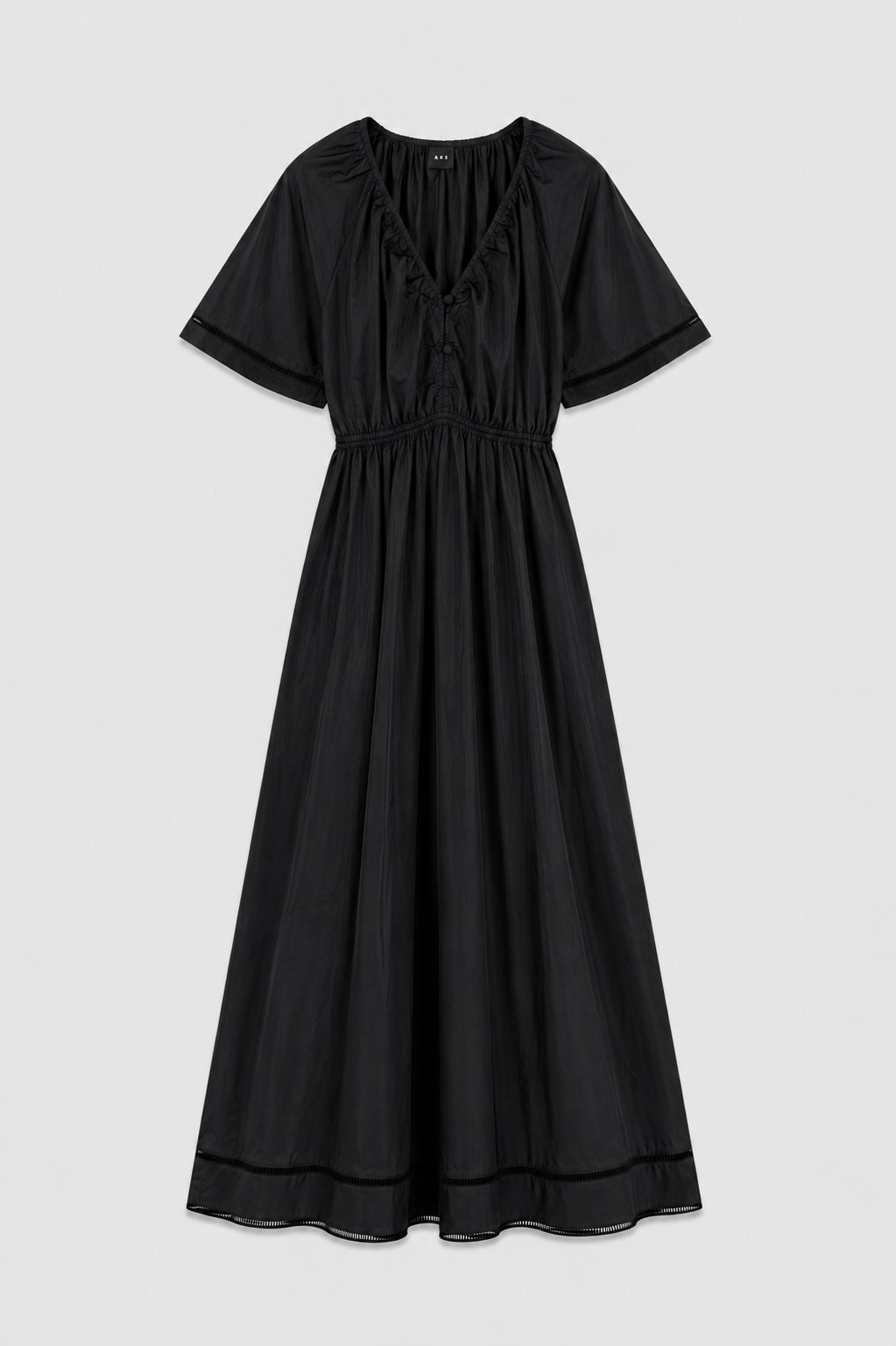 AKS LABEL Fiola poplin dress Dresses 9090 Black