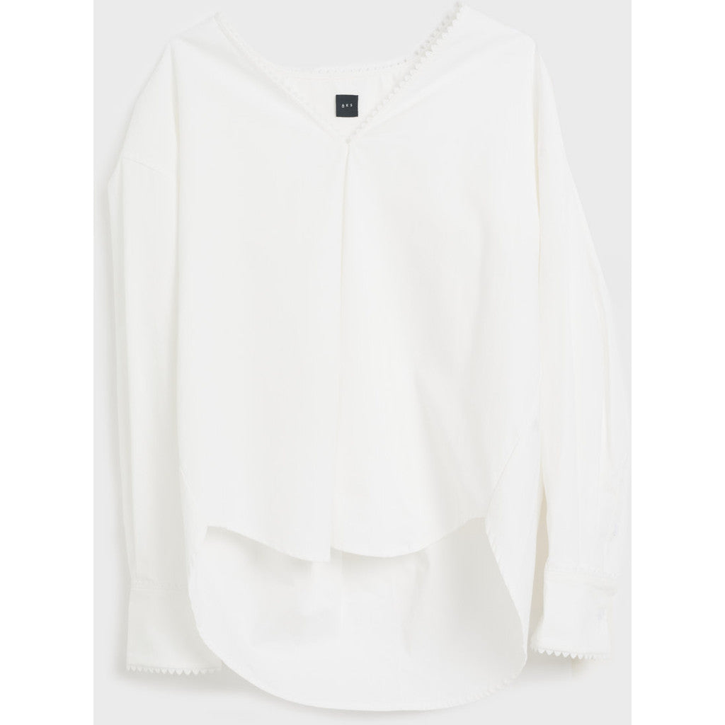 Christian Aks Hima poplin shirt Shirts 9001 White