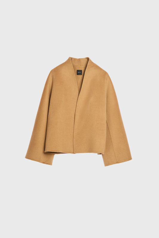 AKS LABEL International Kelsie wool jacket 00_Jackets 8014 Camel