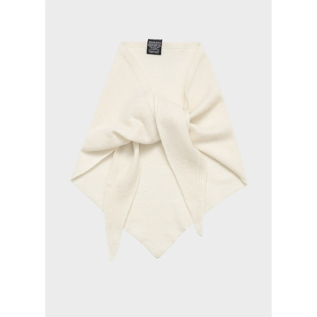 AKS LABEL Mina Merino Scarf Scarfs 9003 Eggshell