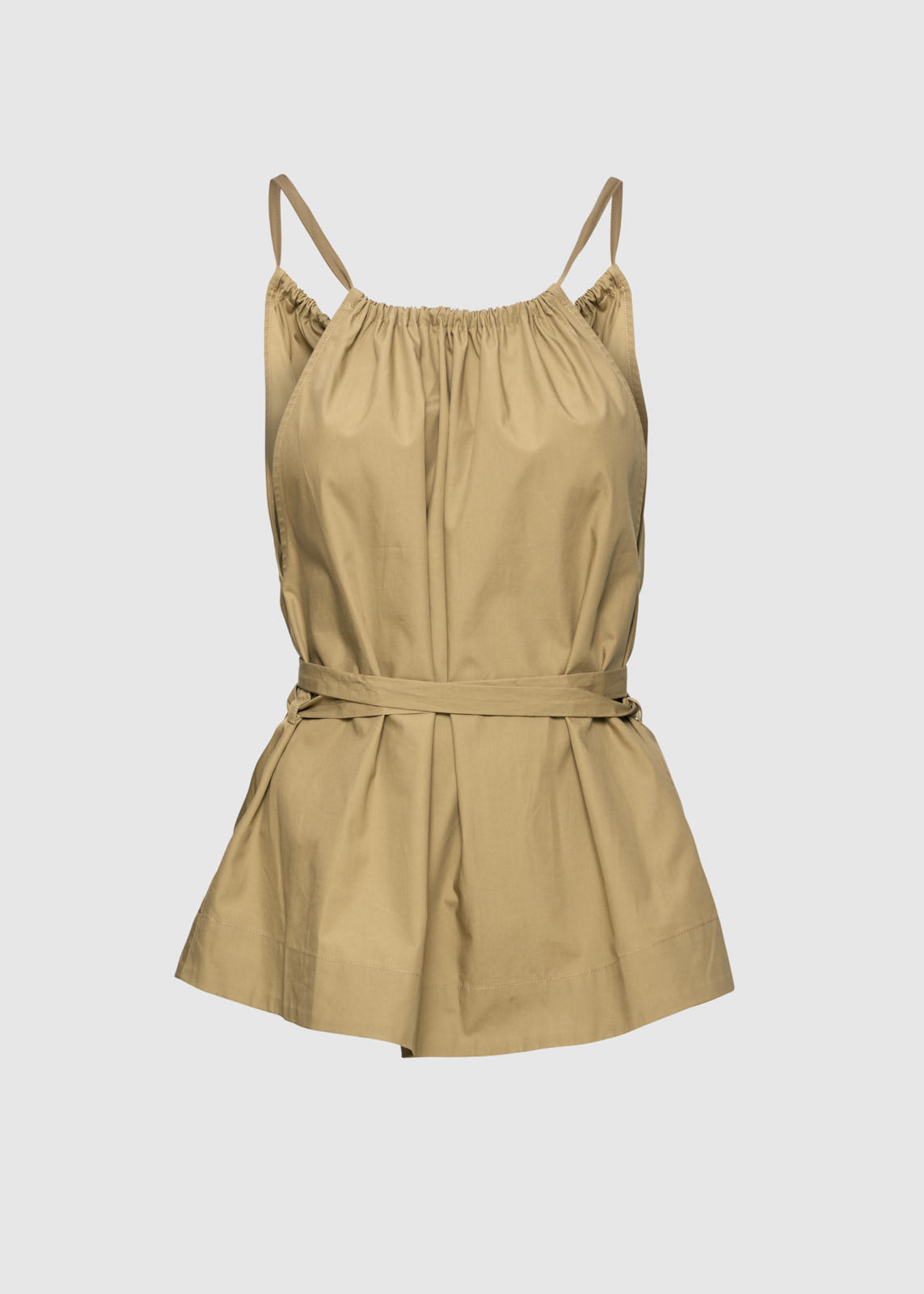 Christian Aks Nicka Poplin Top Tops 8068 Wood