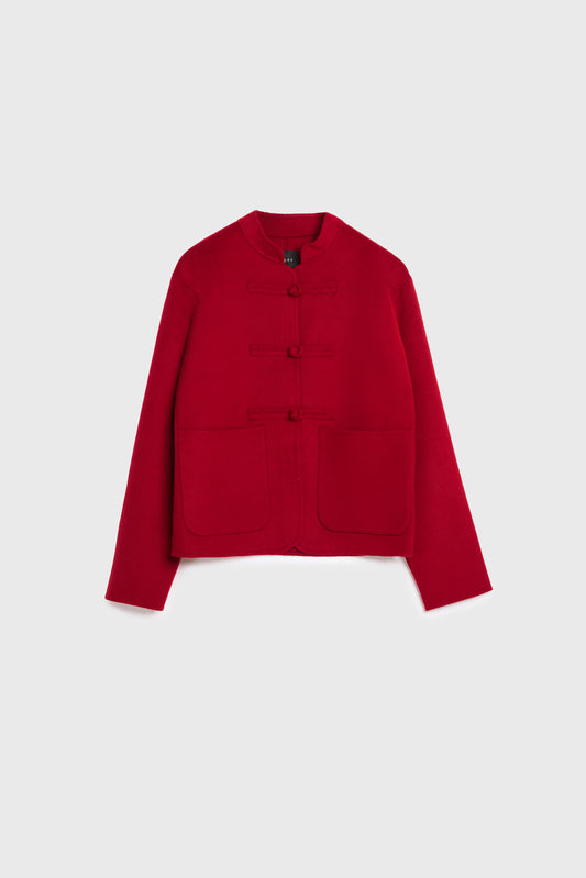 AKS LABEL International Phoebe Wool Jacket 00_Jackets 3012 Red
