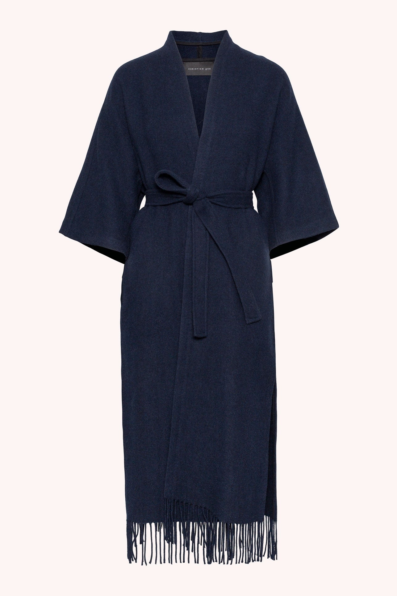 Christian Aks Ruby Lambswool Coat Coats 5070 Navy