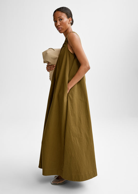 Christian Aks Samantha Cotton Dress Dresses 8024 Khaki