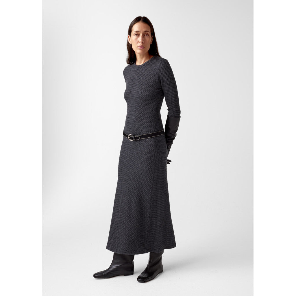 AKS LABEL Sana merino dress Dresses 9061 Dk. Grey Mel
