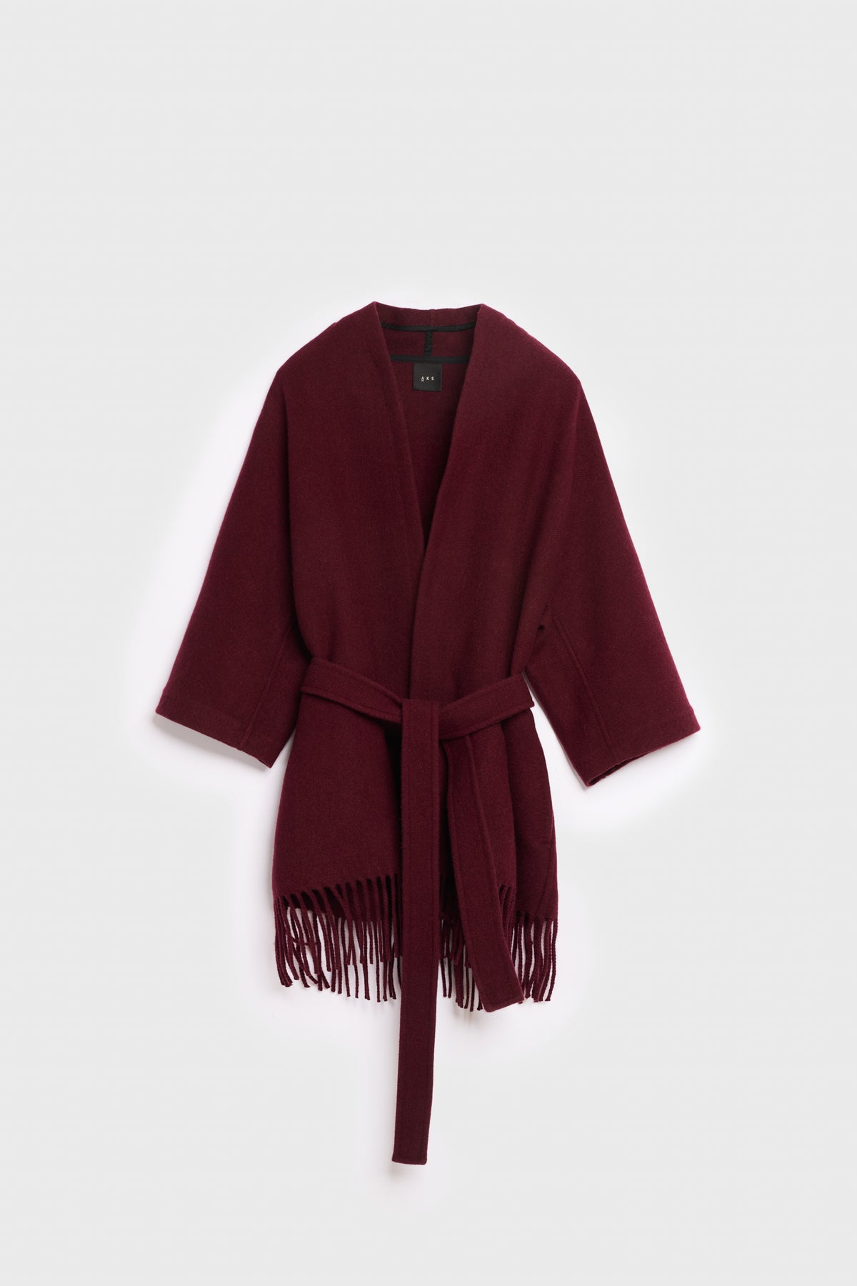 AKS LABEL International Akila Lambswool Jacket 00_Jackets 3056 Burgundy