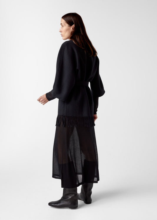 AKS LABEL International Akila Lambswool Jacket 00_Jackets 9090 Black