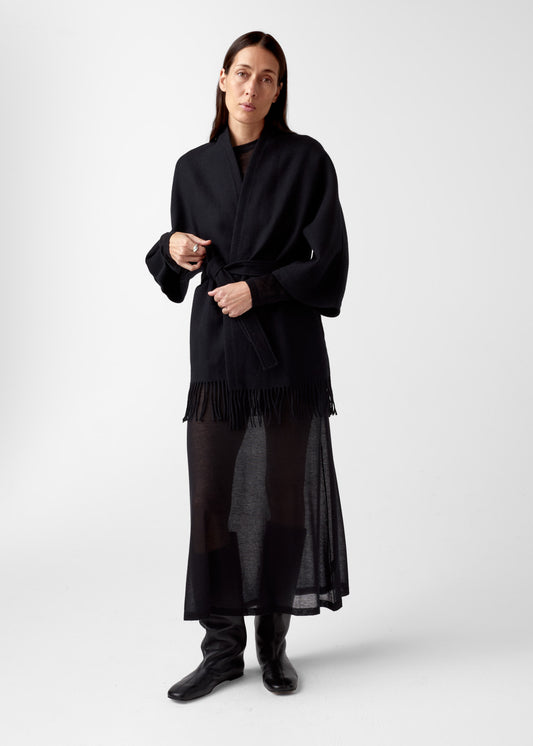 AKS LABEL International Akila Lambswool Jacket 00_Jackets 9090 Black
