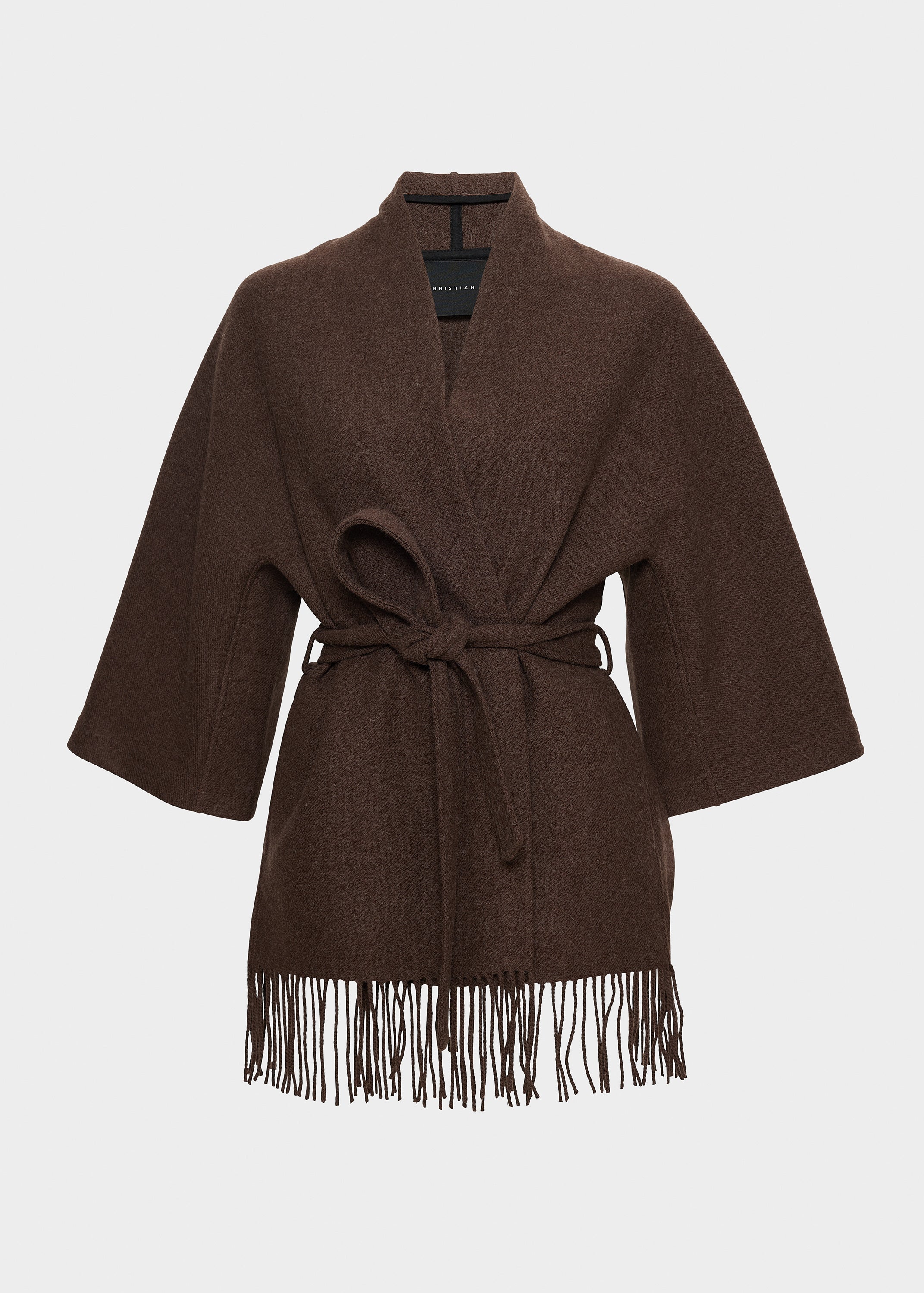 Akila Lambswool Jacket - Brown – AKS LABEL