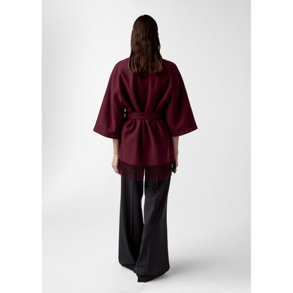 AKS LABEL Akila Lambswool Jacket Jackets 3056 Burgundy