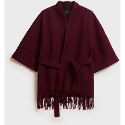 AKS LABEL Akila Lambswool Jacket Jackets 3056 Burgundy