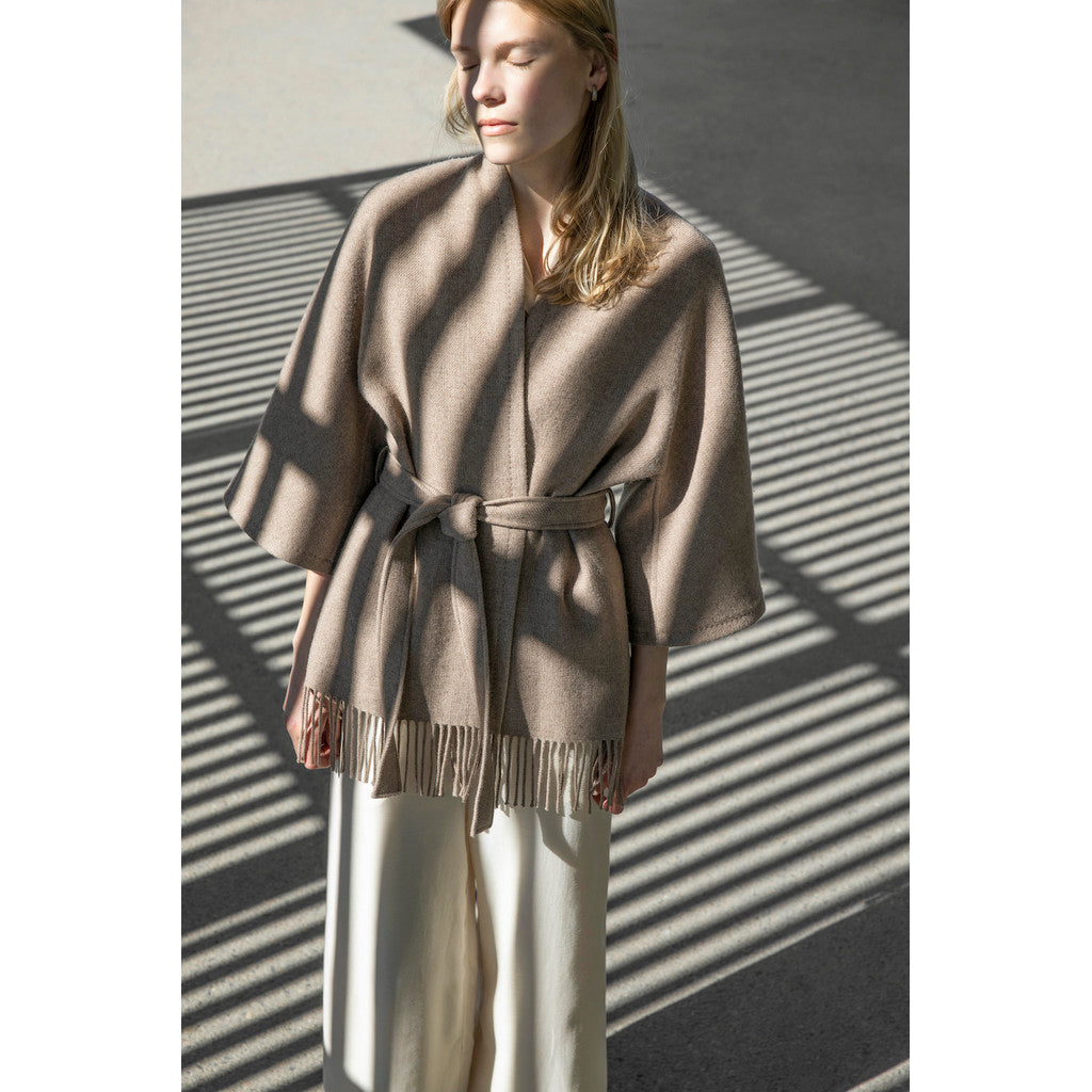 AKS LABEL Akila Lambswool Jacket Jackets 8019 Desert