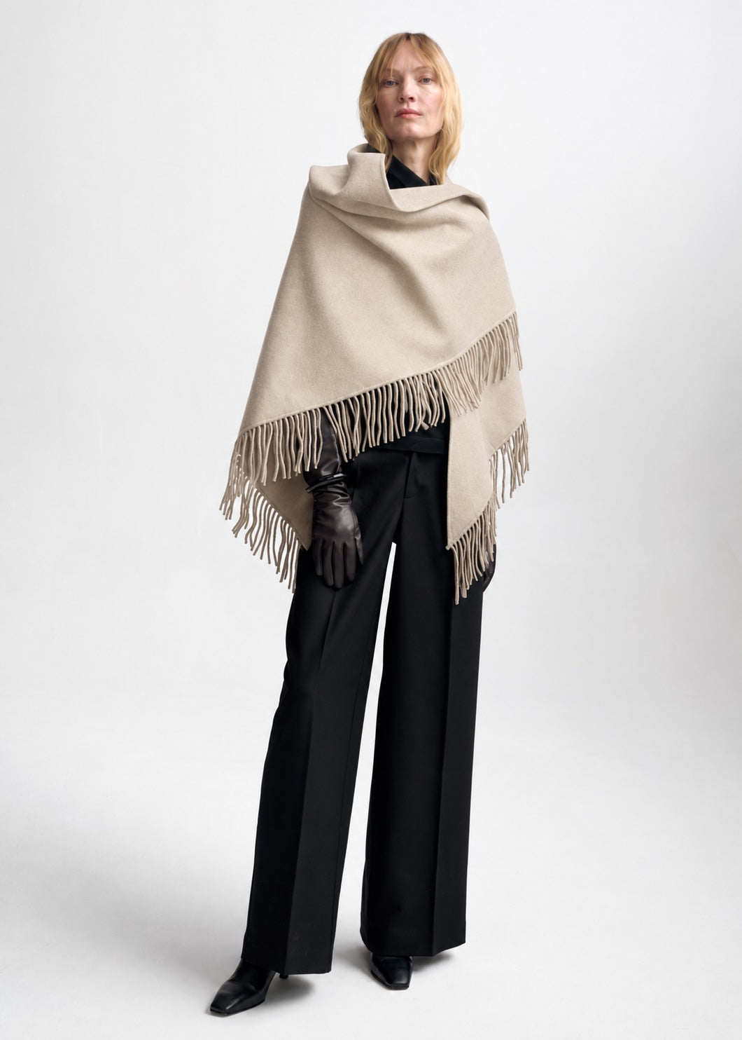 AKS LABEL International Alba Wool Scarf 09_Scarfs 8012 Wheat