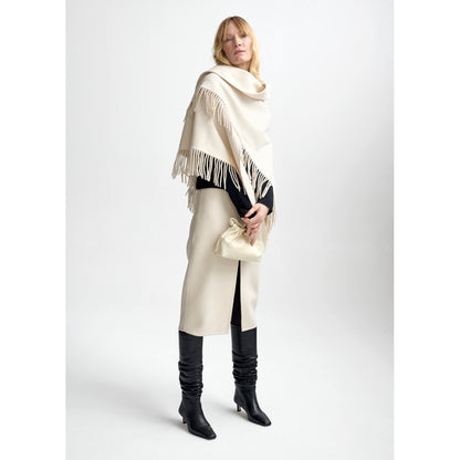 AKS LABEL Alba Wool Scarf Scarfs 8069 Espresso