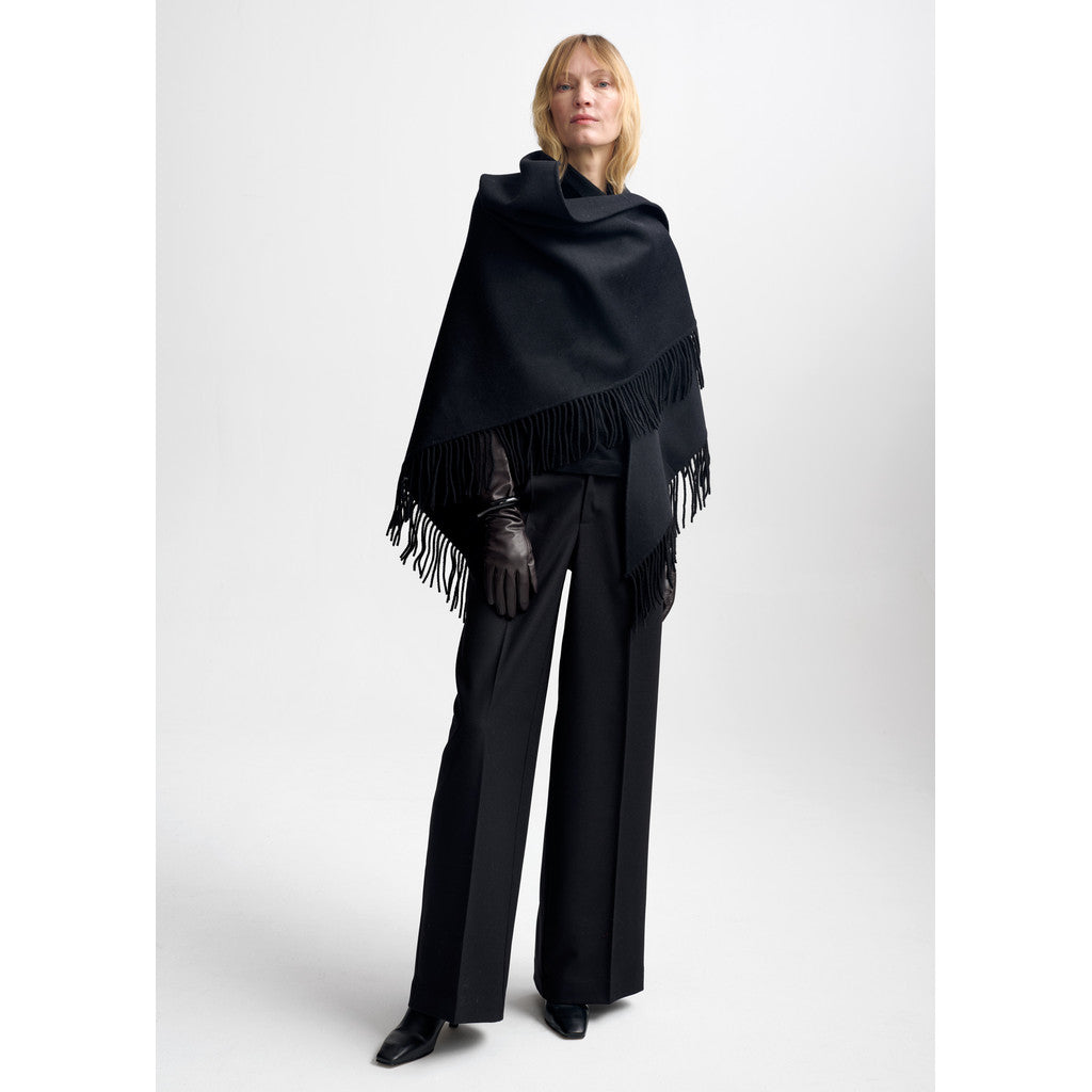 AKS LABEL Alba Wool Scarf Scarfs 8069 Espresso