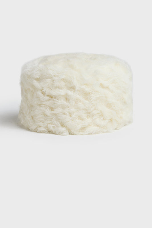 AKS LABEL International Alessia Shearling Hat 11_Hats 8002 Cream