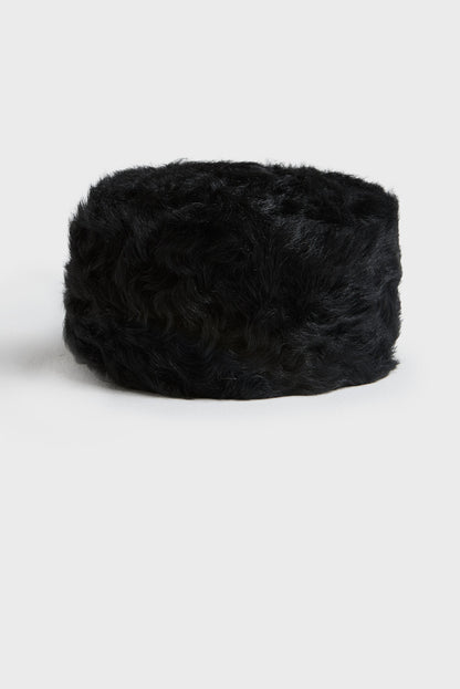 AKS LABEL International Alessia Shearling Hat 11_Hats 9090 Black