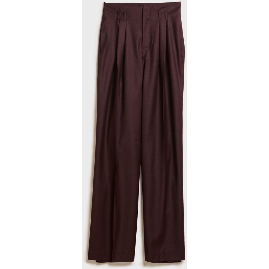 AKS LABEL Amelia wool trouser Trousers 3056 Burgundy
