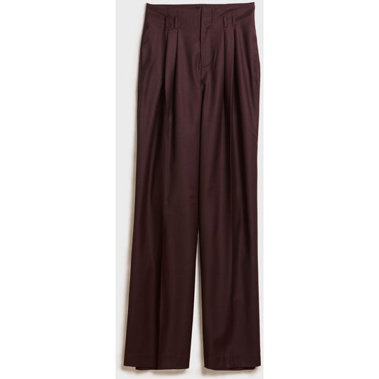 AKS LABEL Amelia wool trouser Trousers 3056 Burgundy