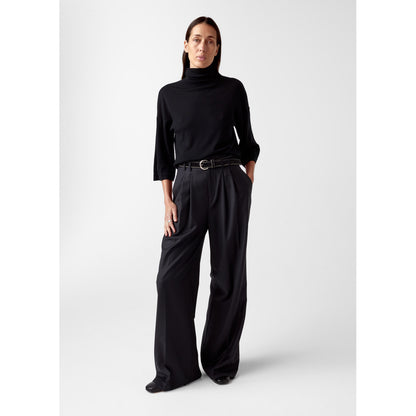 AKS LABEL Amelia wool trouser Trousers 9090 Black