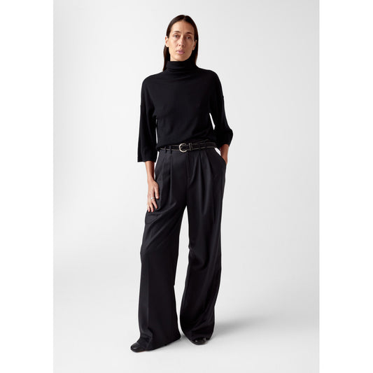 AKS LABEL Amelia wool trouser Trousers 9090 Black
