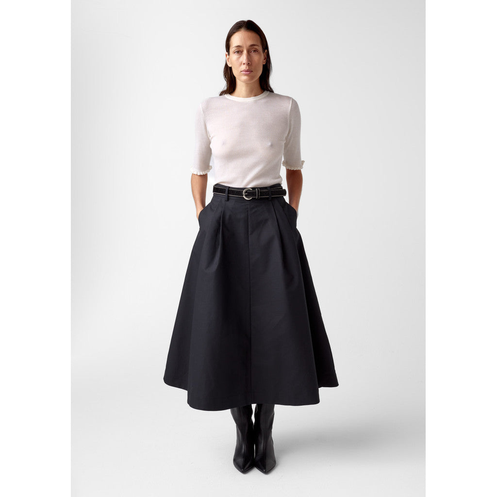 AKS LABEL Anna Cotton Skirt Skirts 9090 Black