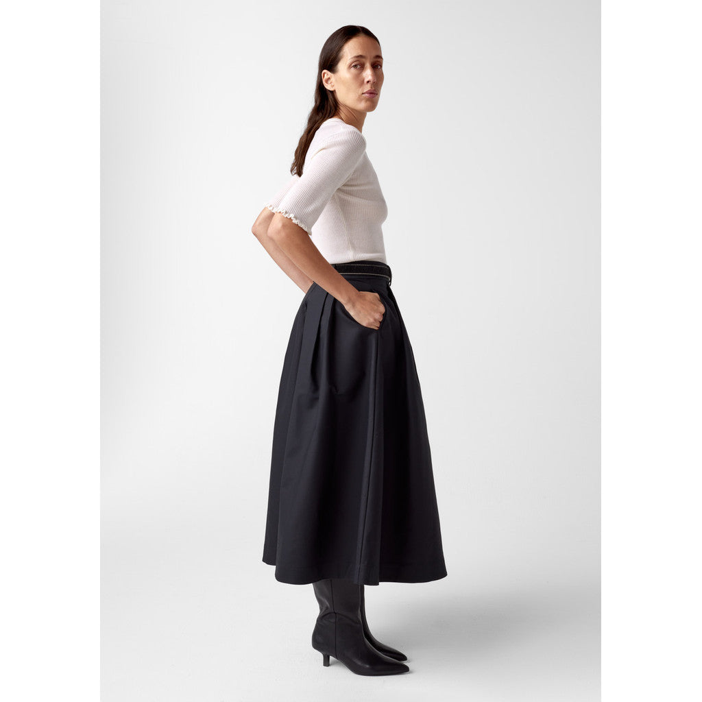 AKS LABEL Anna Cotton Skirt Skirts 9090 Black