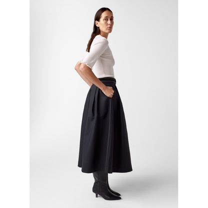 AKS LABEL Anna Cotton Skirt Skirts 9090 Black
