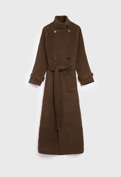 AKS LABEL International Carmella wool coat 01_Coats 8069 Espresso