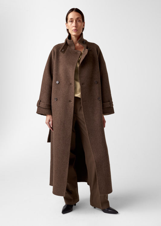 AKS LABEL International Carmella wool coat 01_Coats 8069 Espresso