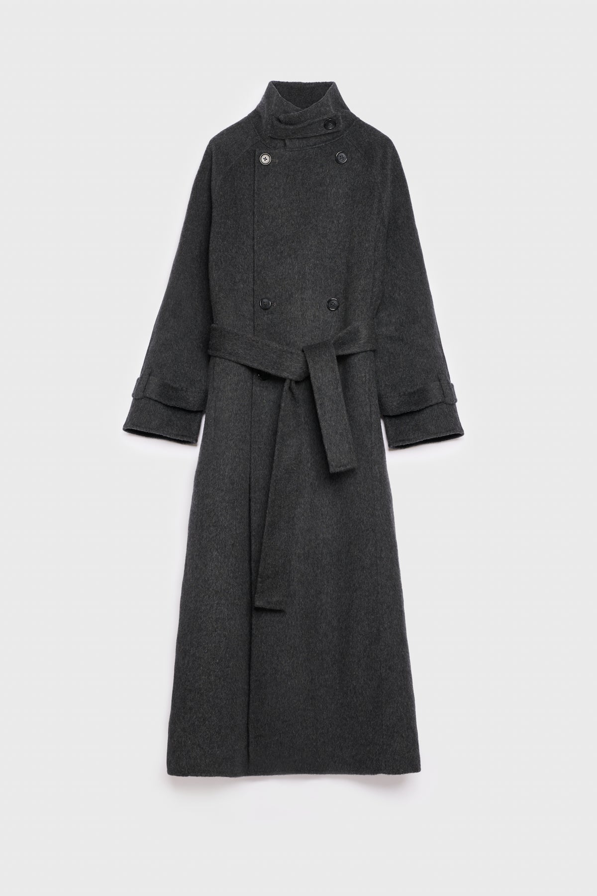 AKS LABEL International Carmella wool coat 01_Coats 9053 M. Grey Mel