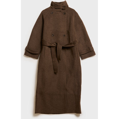 AKS LABEL Carmella wool coat Coats 8069 Espresso