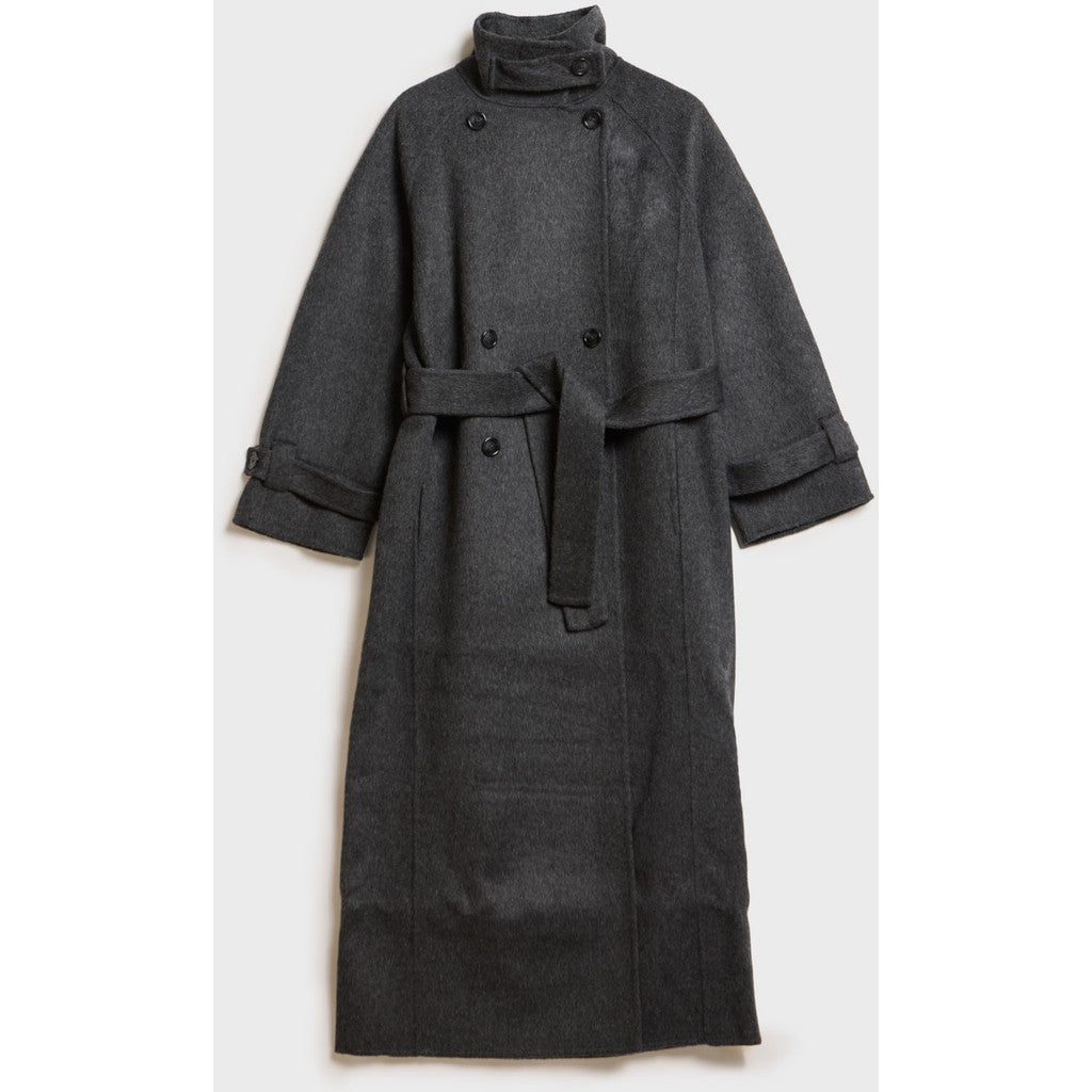 AKS LABEL Carmella wool coat Coats 9053 M. Grey Mel