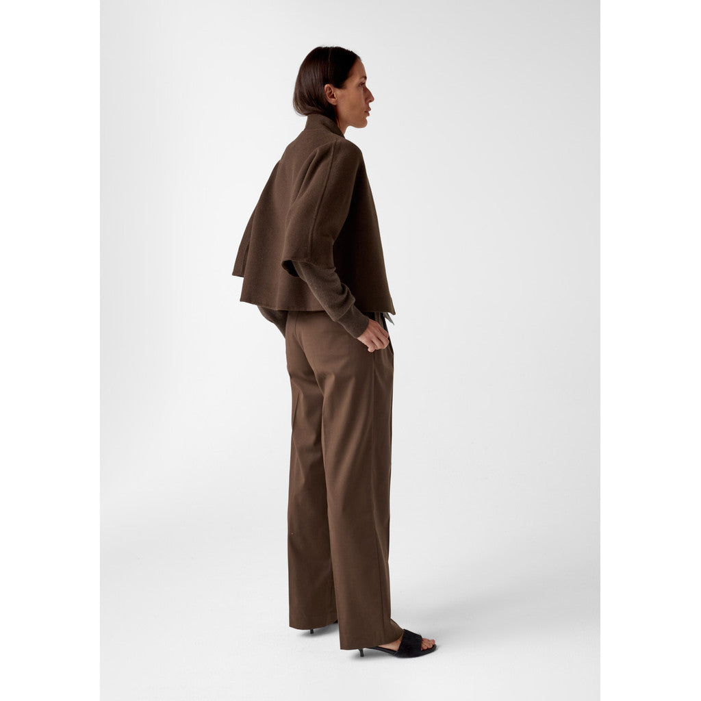 AKS LABEL Charlie trouser Trousers 8069 Espresso