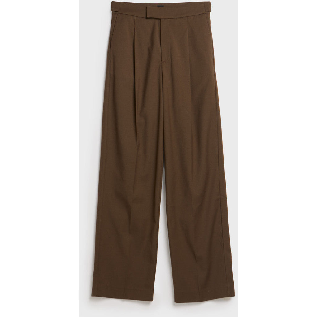AKS LABEL Charlie trouser Trousers 8069 Espresso