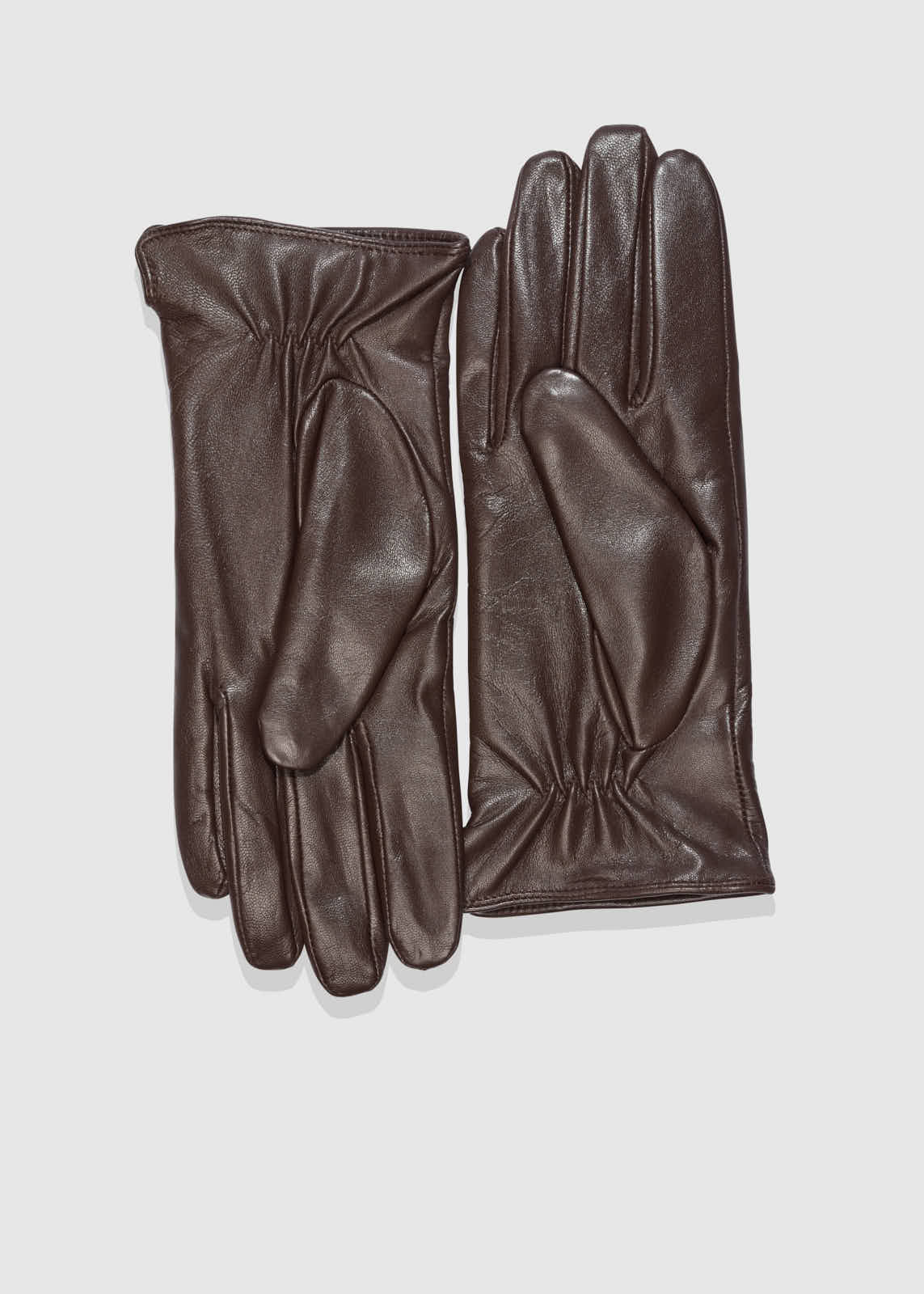 AKS LABEL Classic leather gloves 12_Gloves 8064 Cognac