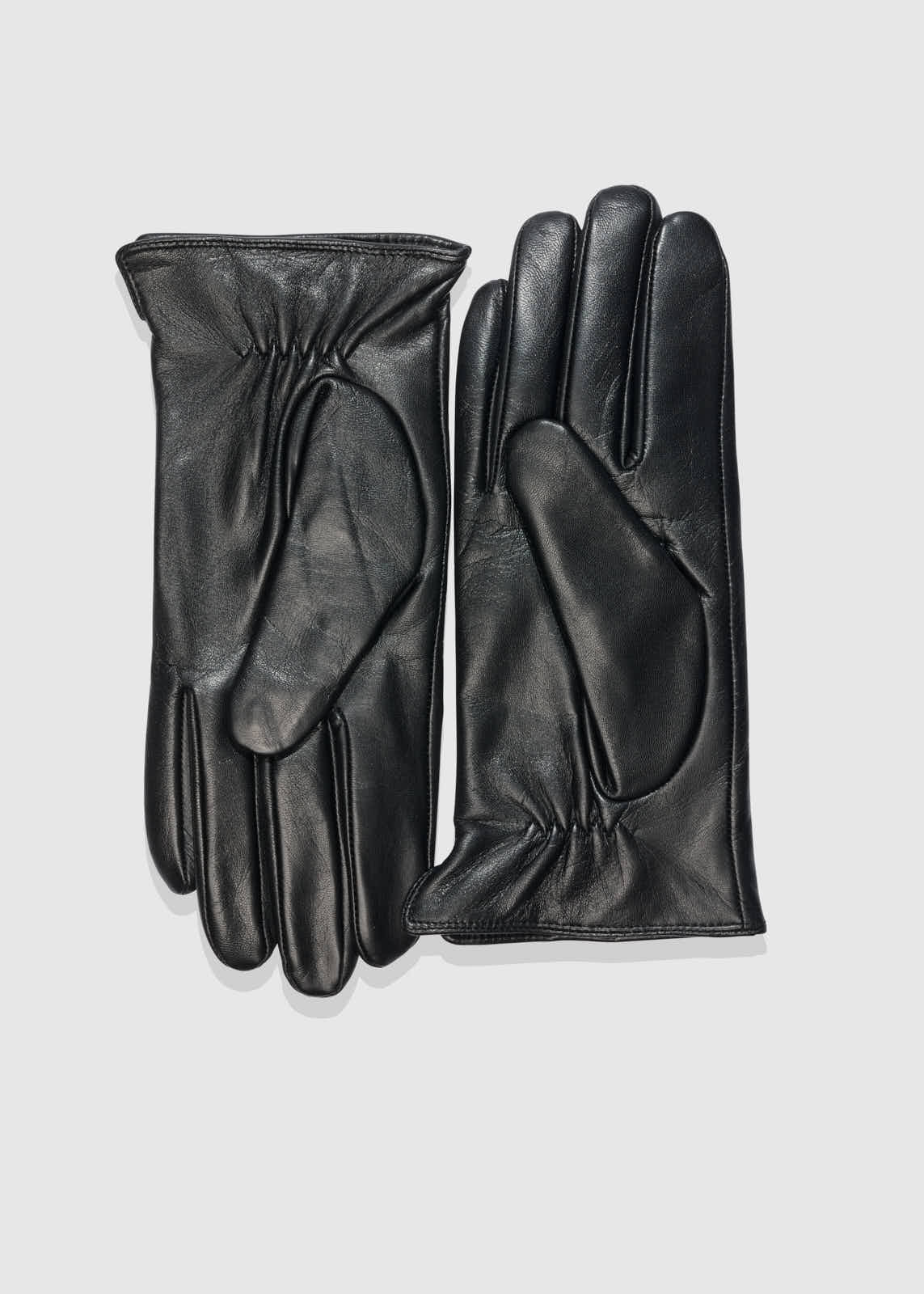 AKS LABEL Classic leather gloves 12_Gloves 9090 Black