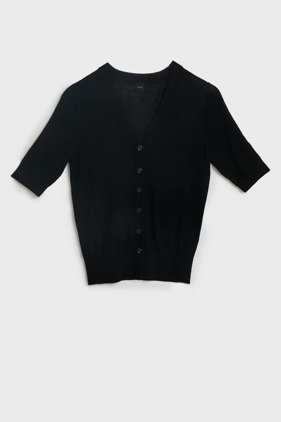 AKS LABEL Daisy Merino Cardigan Knitwear 9090 Black