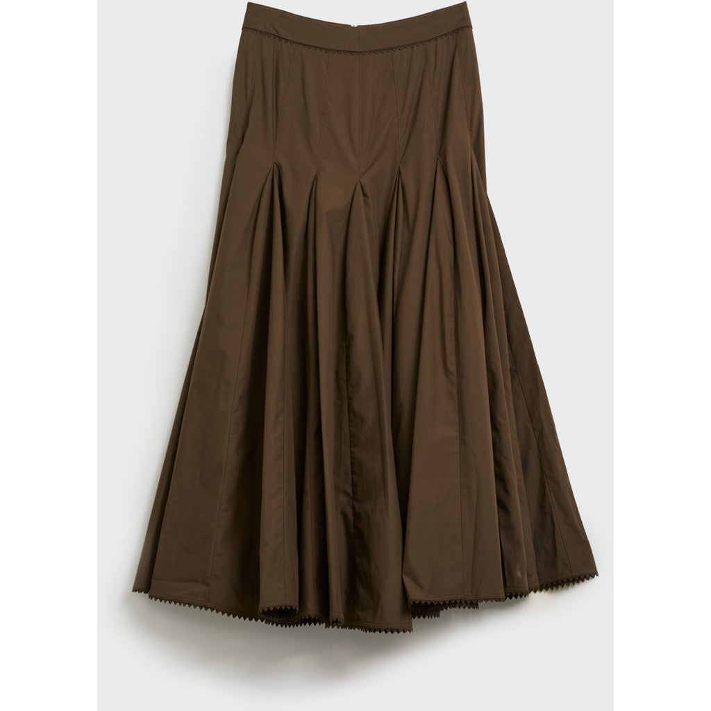 Christian Aks Dasha poplin skirt Skirts 8025 Brown