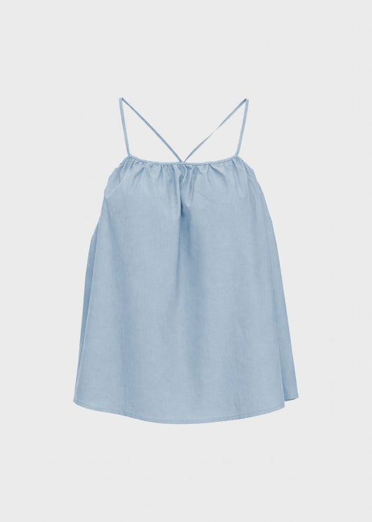 Christian Aks Delilah Poplin Top Tops 5005 Storm