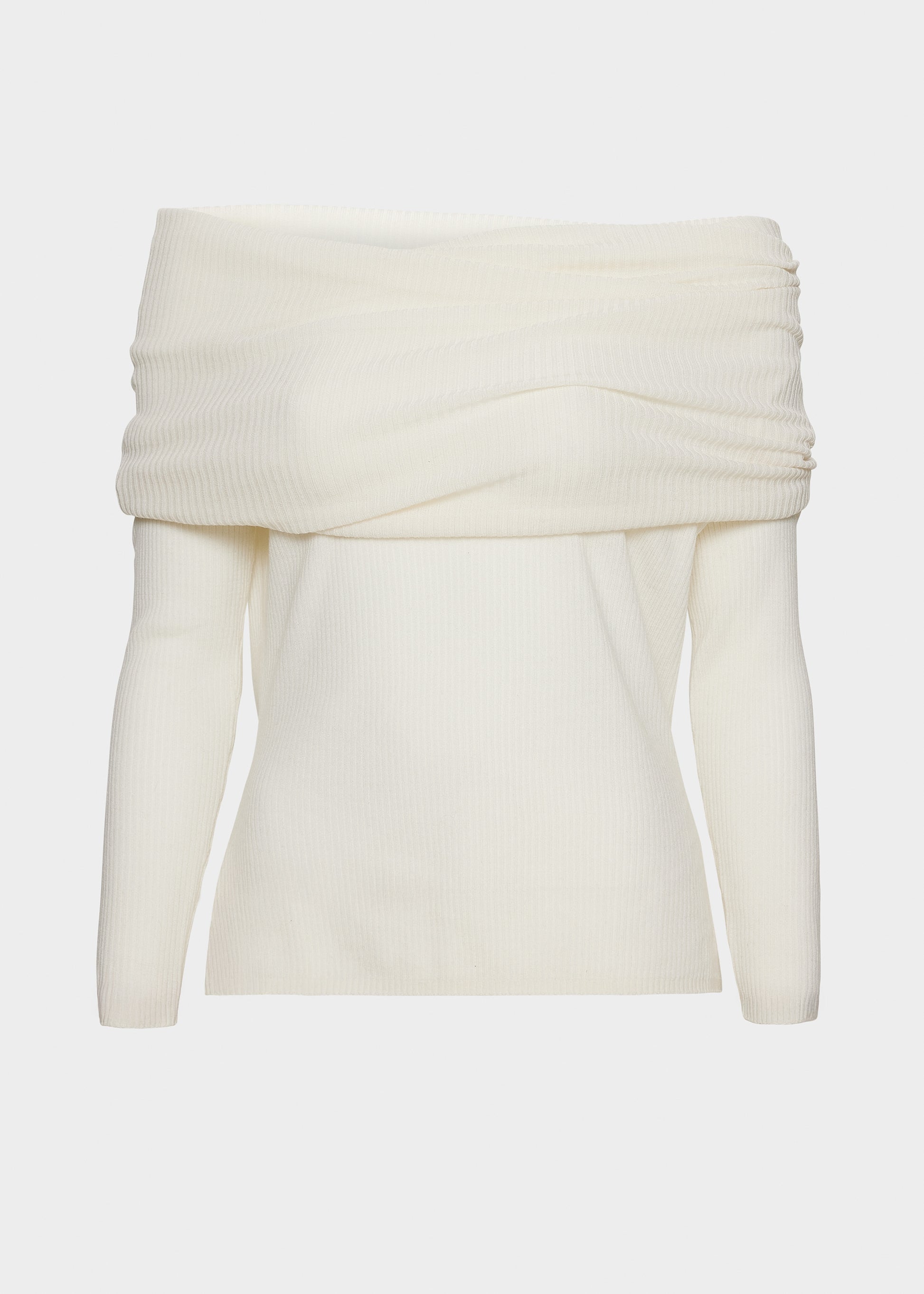 AKS LABEL International Delphine Merino Top 02_Knitwear 9001 White