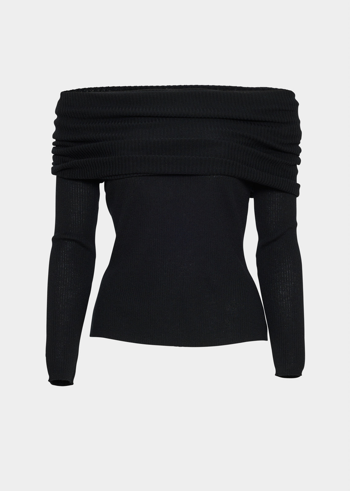AKS LABEL International Delphine Merino Top 02_Knitwear 9090 Black