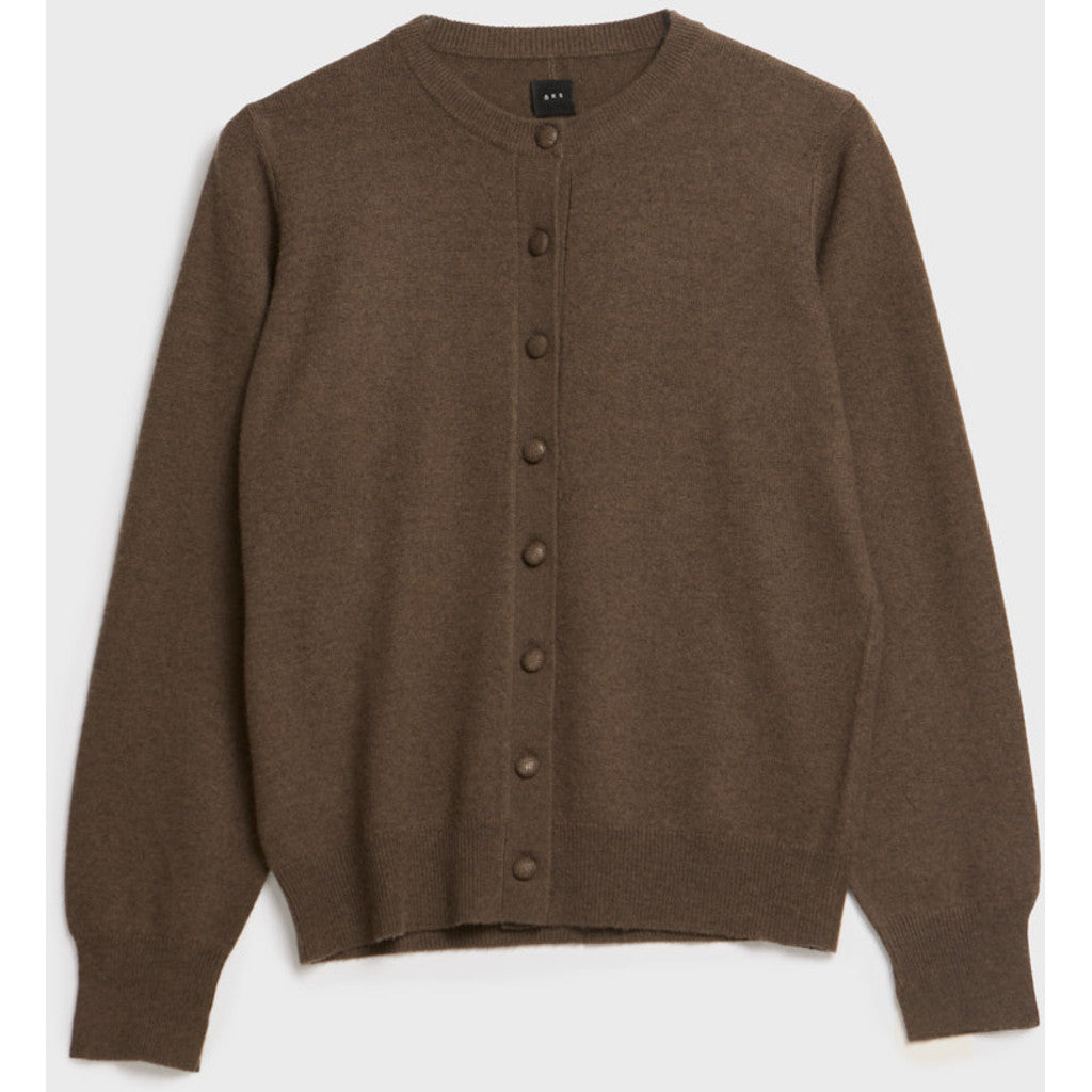 AKS LABEL Diana wool cash cardigan Knitwear 8069 Espresso
