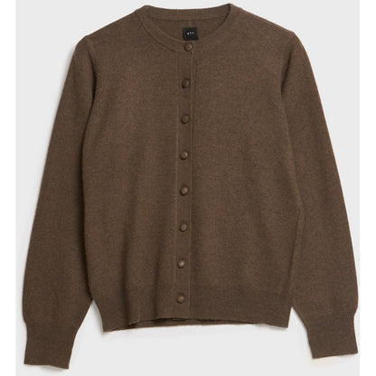 AKS LABEL Diana wool cash cardigan Knitwear 8069 Espresso