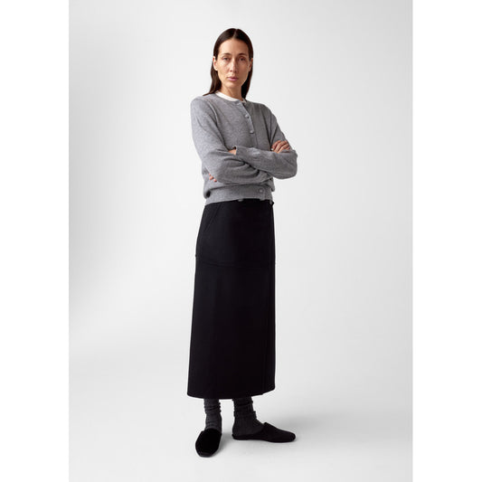 AKS LABEL Diana wool cash cardigan Knitwear 9053 M. Grey Mel