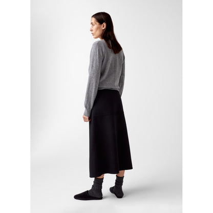 AKS LABEL Diana wool cash cardigan Knitwear 9053 M. Grey Mel